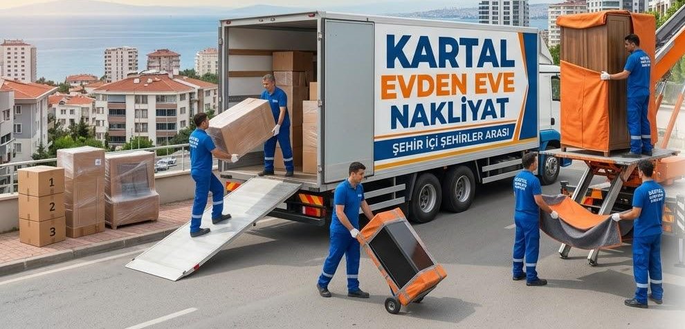 İstanbul içinde kamyona eşya yüklenmesi